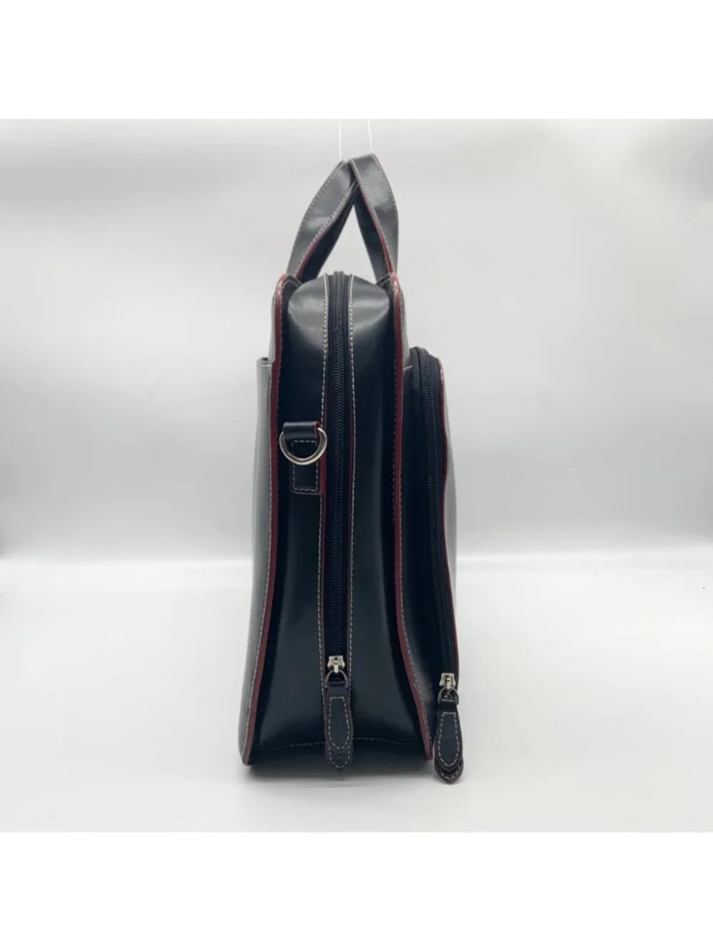 Lodis Black Leather Convertible Briefcase
